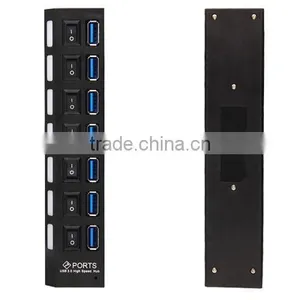 7-Port SuperSpeed USB 3.0 Hub With Individual On/Off Switches ,LED Light thumbnail-6