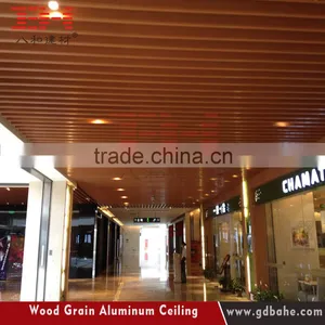 Building Materials Wood Finish Aluminum Baffle Ceiling thumbnail-5