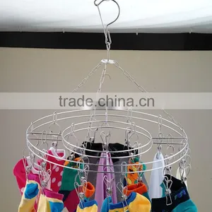 Stainless Steel Clothes Hanger Clothes Hanger;Laudry Clips Hanger;stainless Steel Clips thumbnail-2