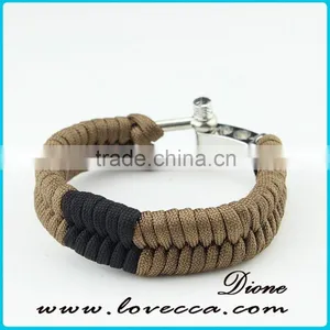 Paracord Survival Bracelet Adjustable Buckle Bracelets for Outdoor Emergency thumbnail-2