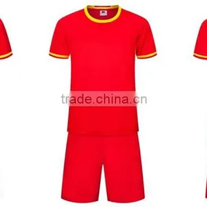 The New Wholesale Custom Blank Dry Fit Material Shirt Team Soccer Uniforms Kit thumbnail-3