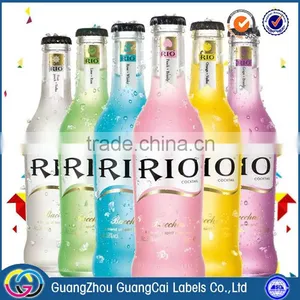 Guangzhou Manufacture Custom Logo Wine Bottle Labels Stickers Self Adhesive Labels Stickers thumbnail-1