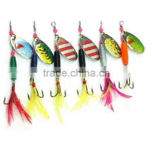 18CM 77g Hard Fishing Spinner Bait Artificial Blades for Metal Bass Fishing Lure Spoon Dressed Treble Hooks thumbnail-5
