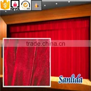 100% Polyester Fire Retardant Theatre Curtain Fabric thumbnail-1