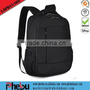 Classic Black Sports Laptop Backpack thumbnail-1