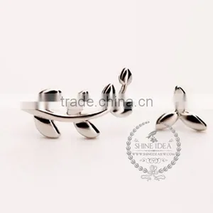 925 Sterling Solid Silver Leaf Branch Earring Stud Fashion Women Earring DIY Jewelry 6730605 thumbnail-4