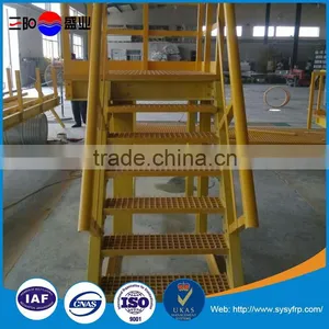 Anti-corrosion Fiberglass Platform Step Ladder thumbnail-2