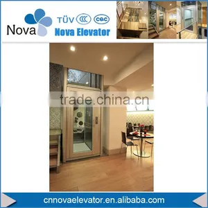 0.4m/S 320 Kg Small Villa Lift/ Glass Villa Elevator for Home thumbnail-1