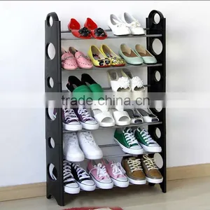 6 Layer Modern Cheap Stackable Plastic Shoe Organizer FH-SR0066 thumbnail-1
