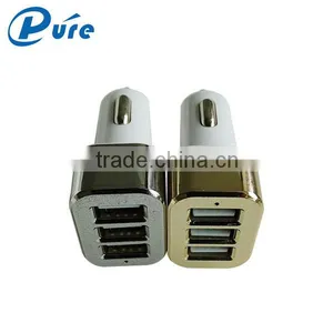 Wholesale Alibab 3 Usb Car Charger Adapter 3 Port Usb Car Charger Quick Charge Car Charger for Mobile Phone thumbnail-1
