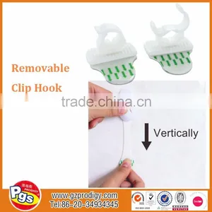 Adhesive Plastic Hook Adhesive Oval Wall Hook Adhesive 5pcs Set Plastic Hook thumbnail-1