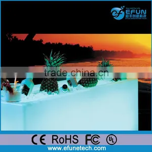 Rechargeable Waterproof Rgb Color Led Ice Bin Displays,illuminated Bar Wine Cabinet thumbnail-1