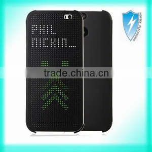 2014 New Arrival Dot View Case for Htc One m8 thumbnail-2