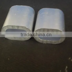 China Wholesale US Type Sleeve Oval Aluminium Wire Rope Duplex Ferrules thumbnail-3