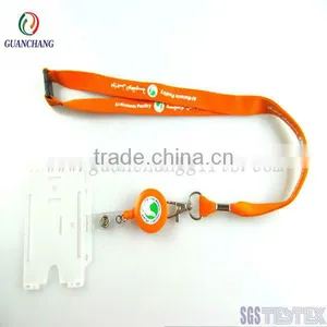 OEM Custom Yoyo Badge Reel id Card Holder Nylon Lanyard Strap thumbnail-1
