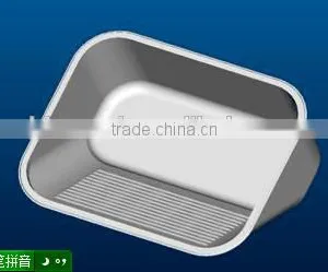 Stainless Steel Laundry Sink With Washboard Design Inside thumbnail-2