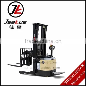 Good Quality 1.5 Ton Reach Electric Stacker Forklift thumbnail-1