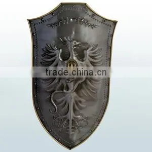 White Cross Steel Battle Shield, SCA Battle Ready Shields thumbnail-6