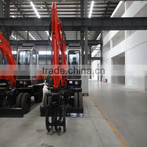 Agriculture Farming JGM9085L Wheel Excavator With Grapple 7.5ton Cane Machine thumbnail-2