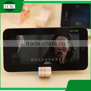 Mini Cartoon Wooden Portable Desktop Table Cell Mobile Phone Bracket Stand Support Holder thumbnail-4