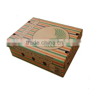 Color Print Fresh Fruit Vegetable Packaging Corrugated Box thumbnail-4