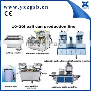 Complete Automatic Paint Cone Pail Tin Can Making Machine thumbnail-1