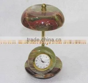 LATEST DESGINE Top Quality Cheap Price CLOCKS ONYX MARBLE HANDICRAFTS thumbnail-1