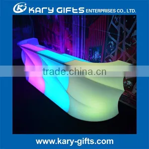 PE Plastic Led Wave Shape Bar Furniture Counter Table for Led Event Use thumbnail-2