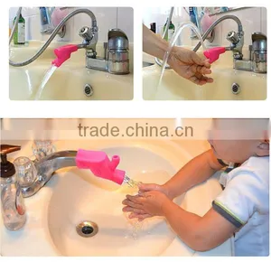 Silicone Children Kids Upc Water Faucet Extender Parts Accessory for Kitchen Bathroom Basin thumbnail-1