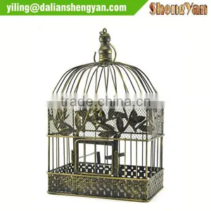 Rectangular Square Metal Hanging and Standing Bird Cage thumbnail-1