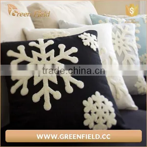 Snowflake Printed Pillow Cover, Christmas Cushion Covers thumbnail-2