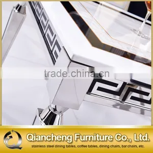 Elegence Marble Top Coffee Table Set thumbnail-2