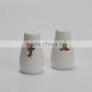 Promotional Ceramic Christmas Items, High Quality Salt And Pepper With Customized Printing thumbnail-1