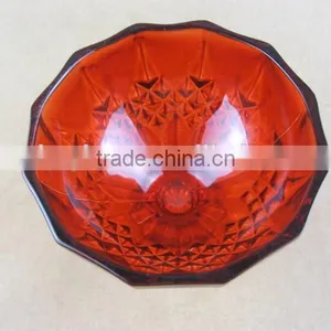 Purple Red Glass Bowl thumbnail-2