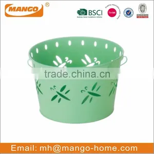 Indoor Colorful Christmas Decor Metal Flower Pot thumbnail-5