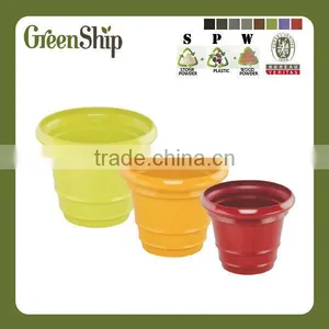 Decorative Plastic Pot Wholesale From Greenship/ 20 Years Lifetime/ Lightweight/ UV Protection/ Eco-friendly thumbnail-1