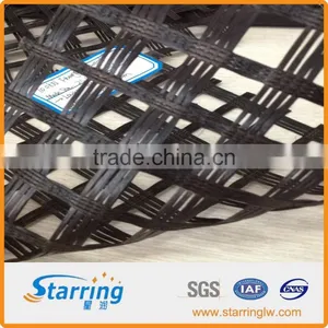 Warp Knitted Polyester Geogrid for Soil Reinforcement 30-30KN/M thumbnail-3