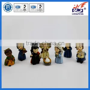 Handmade Polyresin Religious Cartoon Nativity Set thumbnail-1