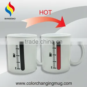 Ceramic Fuel Gauge Ceramic Color Changing Mug With Temperature Gauge thumbnail-1