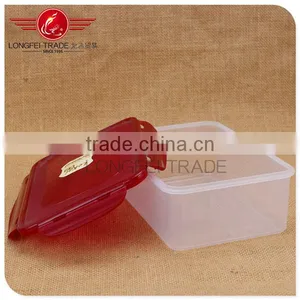Hot Selling Rectangle Red Plastic Storage Box Set/Stackable Preserving Box thumbnail-3