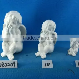 White Porcelain Angel With Led Lamp thumbnail-1