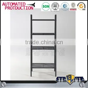 2017 Hot Sale Black 4 Shelf Bookcase Display Rack thumbnail-3