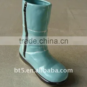 8 Inch Boots Shape Ceramic Vases thumbnail-1