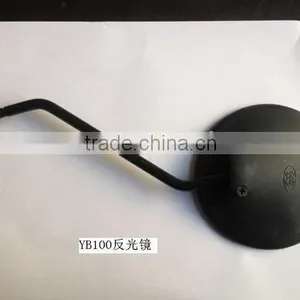 Motorcycle Parts Black Plastic Side Rearview Mirror With Plain Radiographs thumbnail-2