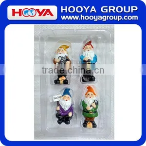 Set of 4 Resin Miniature Garden Gnome Dwarf Figurine thumbnail-6