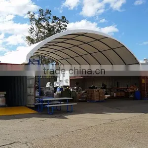 Domed Fabric Storage Building , Container Shelter , Car Garage, Fabric Structure thumbnail-2