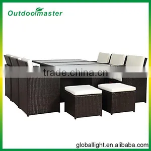 Outdoor Rattan Furniture Set Dining Table and Chairs thumbnail-1