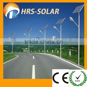 HRS CE RoHS Approval Солнечная улично-дорожная лампа с опорой из оцинкованной стали HRS-1010 thumbnail-1