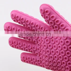 Food Grade High Temperature Heat Resistant Barbecue Silicone Gloves thumbnail-5