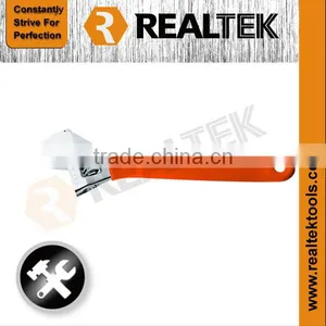 Heavy Duty Adjustable Wrench With Dipped Handle thumbnail-1